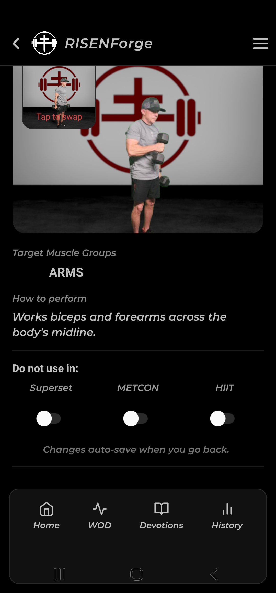 Home screen cards and weekly activity